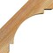Ekena Millwork 4"W x 12"D x 12"H Merced Rough Sawn Knee Brace, Western Red Cedar BRC04X12X12MRC00RWR - alternate 2